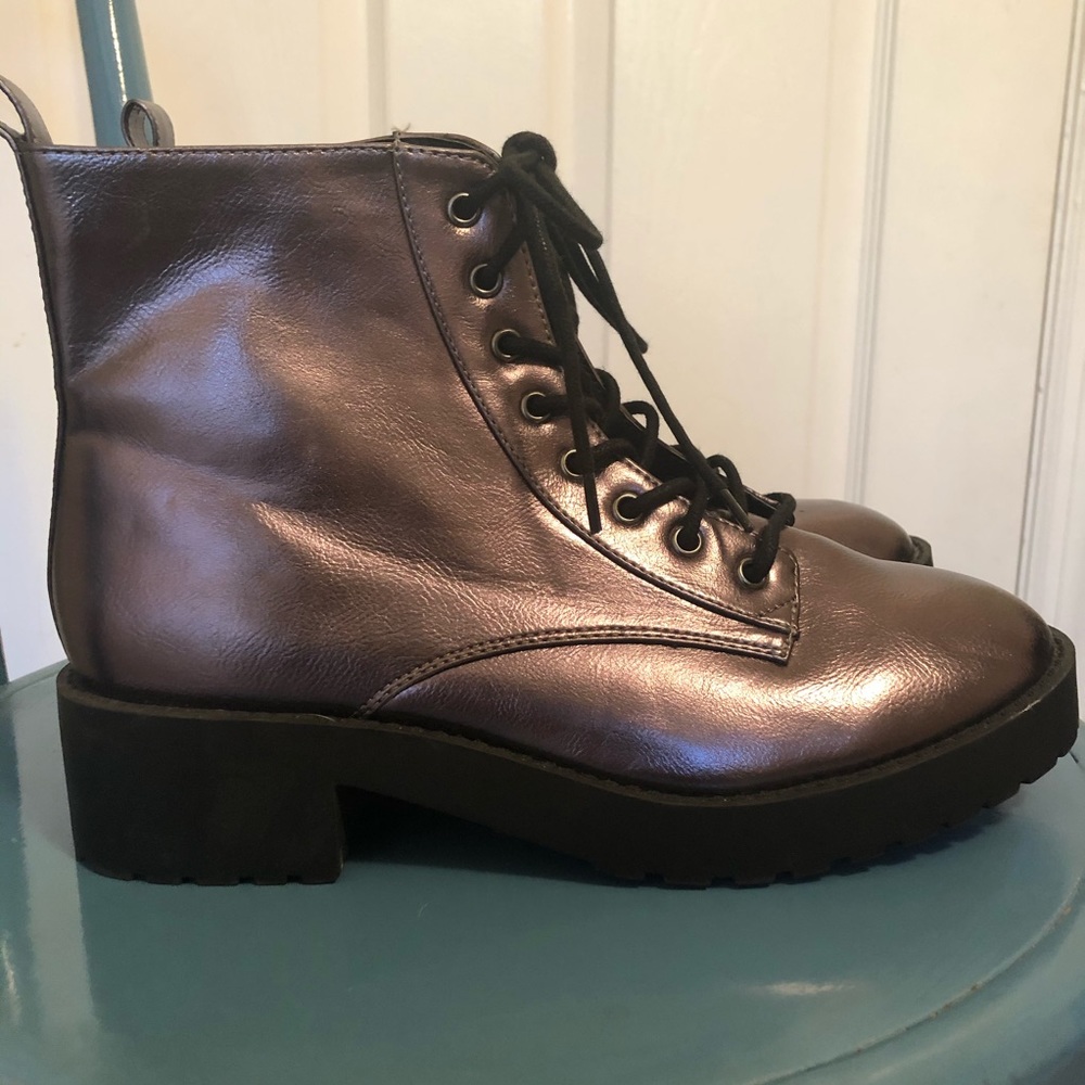 Never Worn! Lace Up Boots